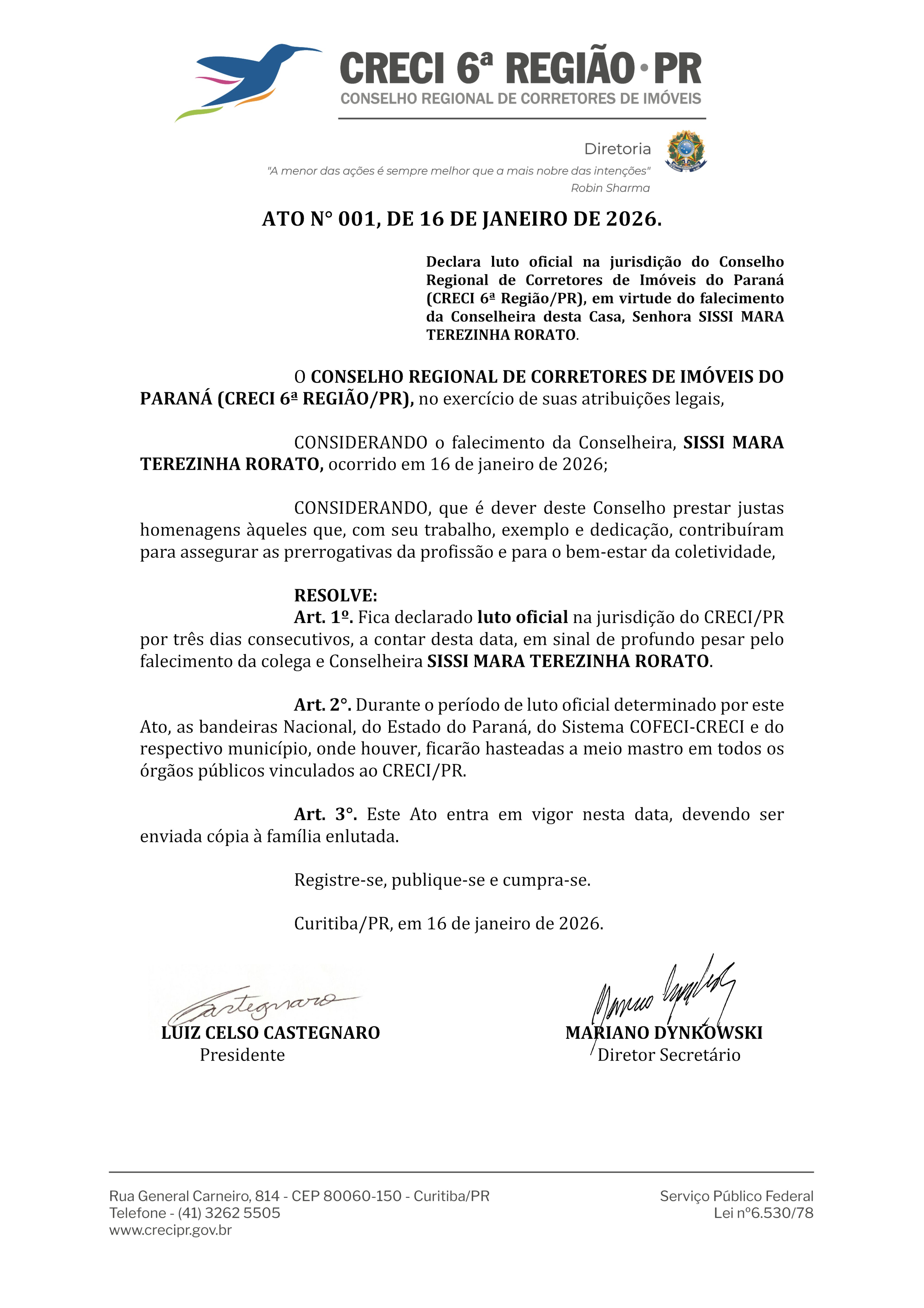 001 Ato SISSI MARA TEREZINHA RORATO